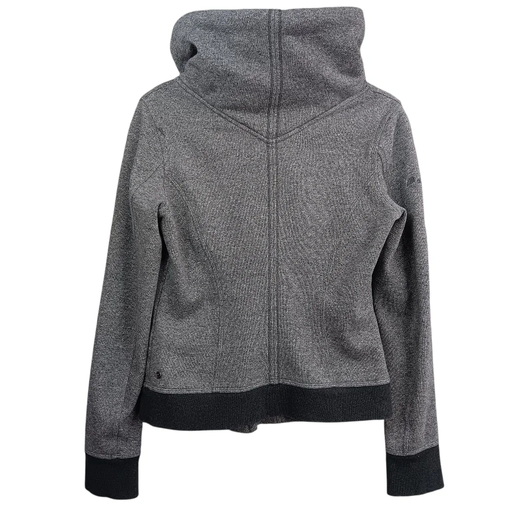 LULULEMON Karmacollected Jacket Heathered Speckled Black Women's 8 Zip Collared